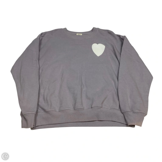 Sweatshirt Crewneck By Tullabee In Purple, Size: L