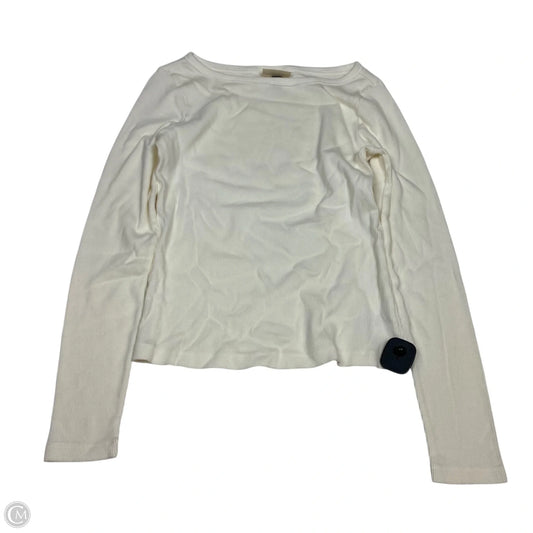 Top Long Sleeve By Universal Thread In Cream, Size: M
