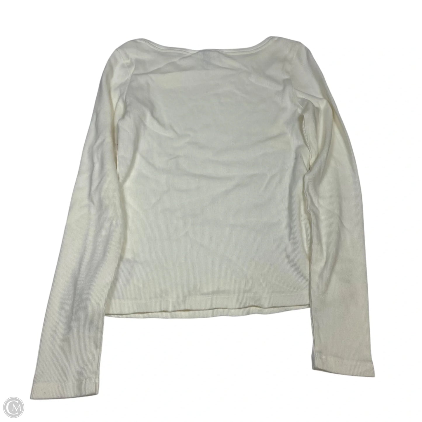 Top Long Sleeve By Universal Thread In Cream, Size: M