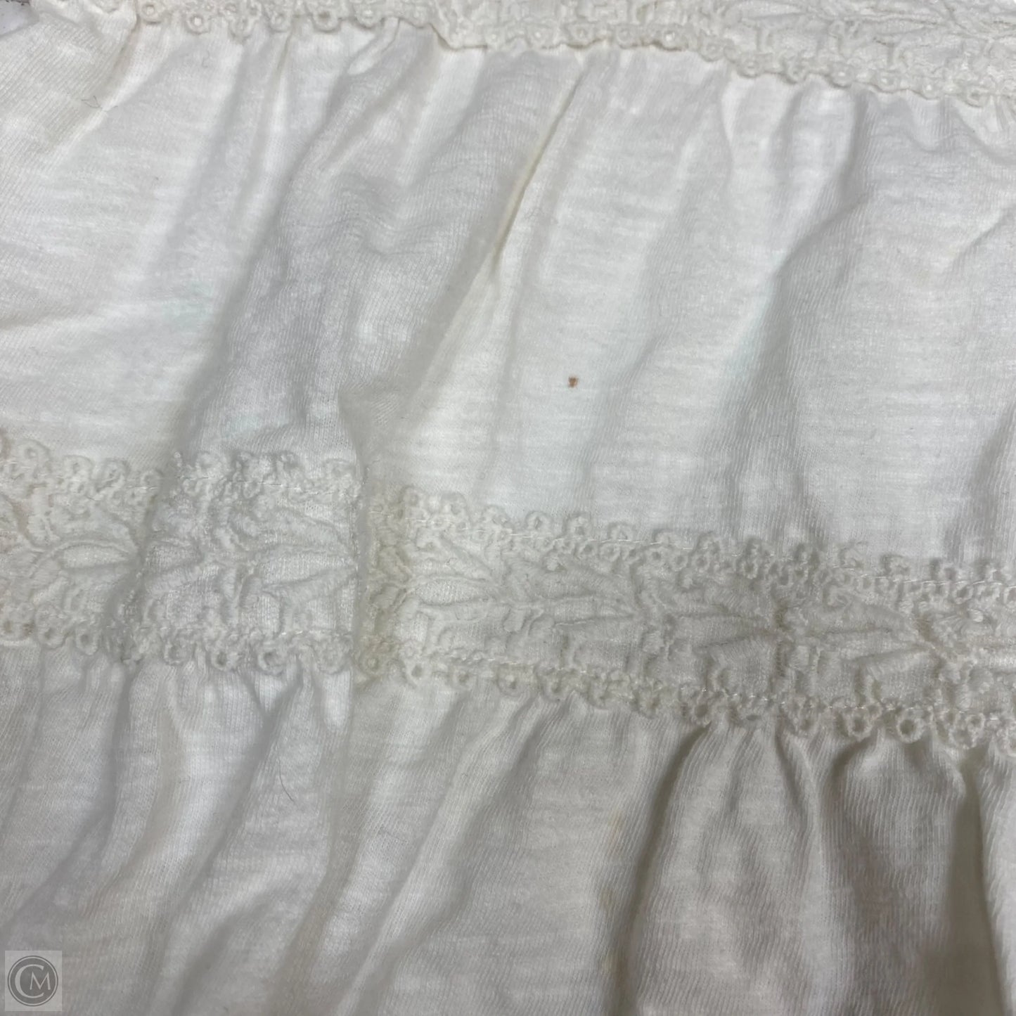 Top Long Sleeve By Doe & Rae In White, Size: M