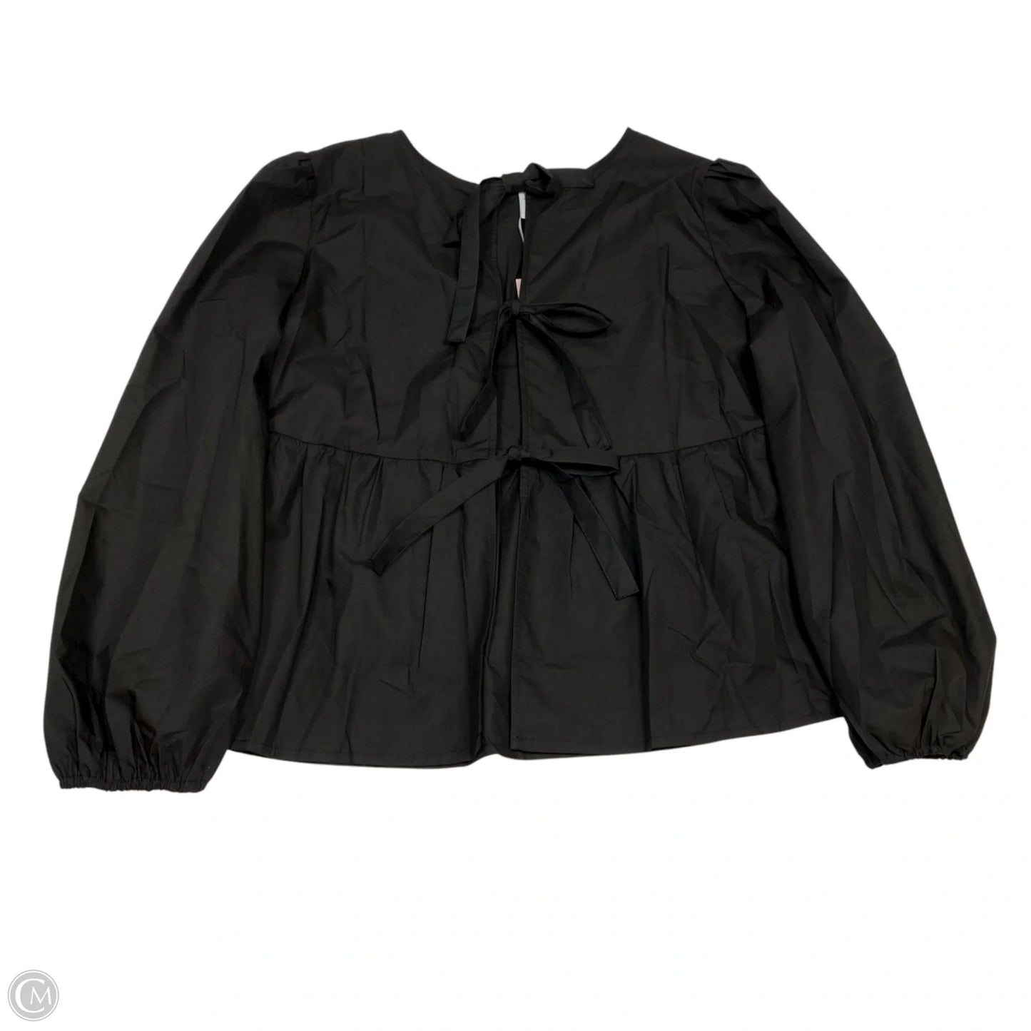 Top Long Sleeve By Casly Lamiit In Black, Size: M