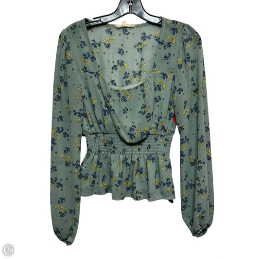 Top Long Sleeve By Hespens In Green, Size: S