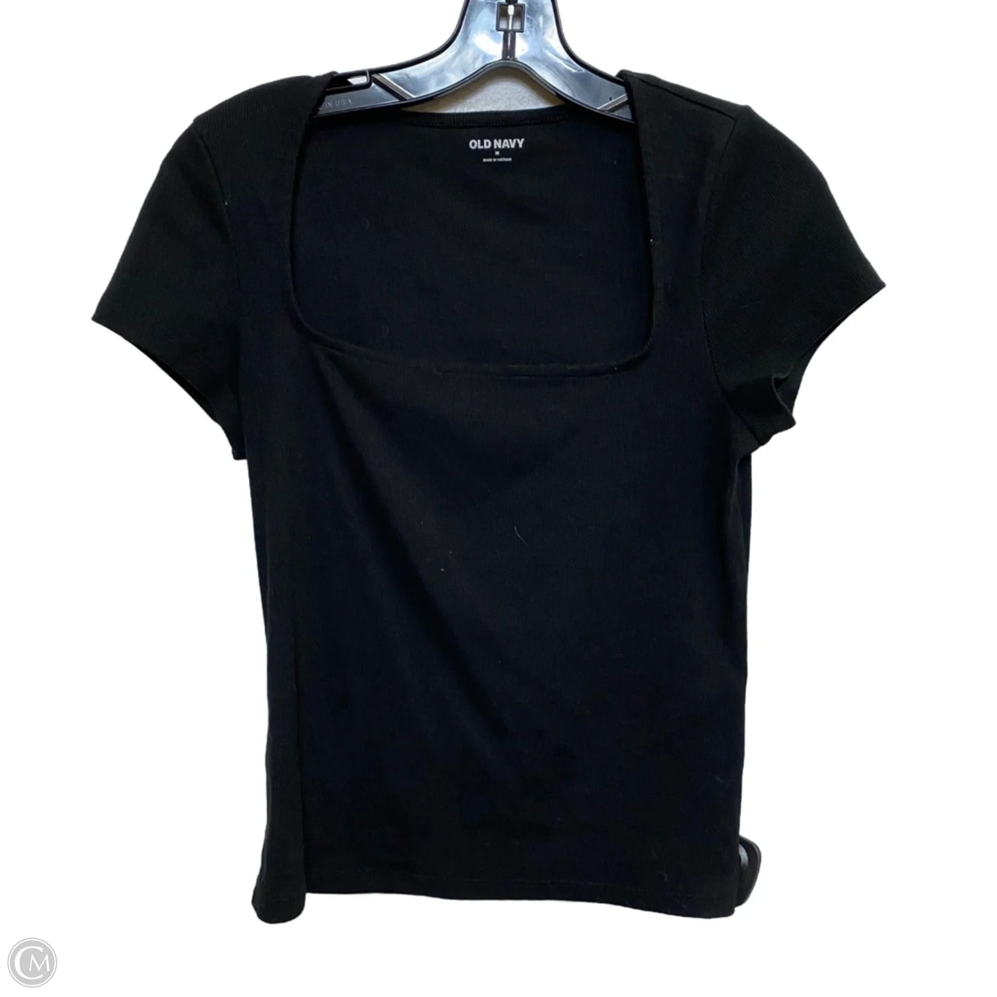 Top Short Sleeve Basic By Old Navy In Black, Size: M