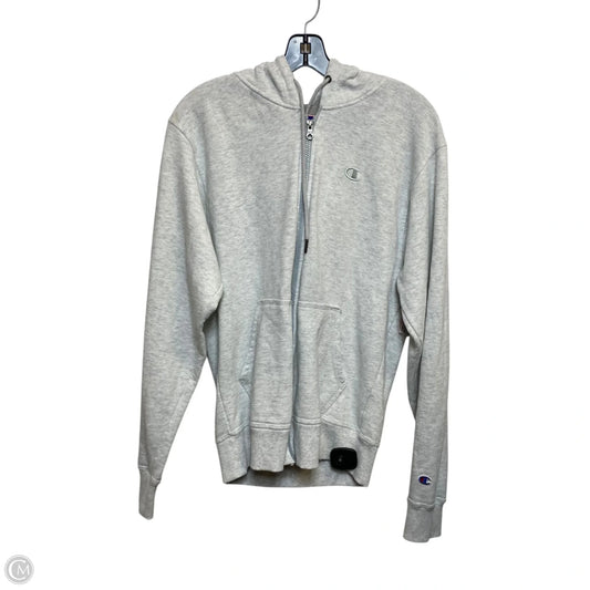 Athletic Jacket By Champion In Grey, Size: S