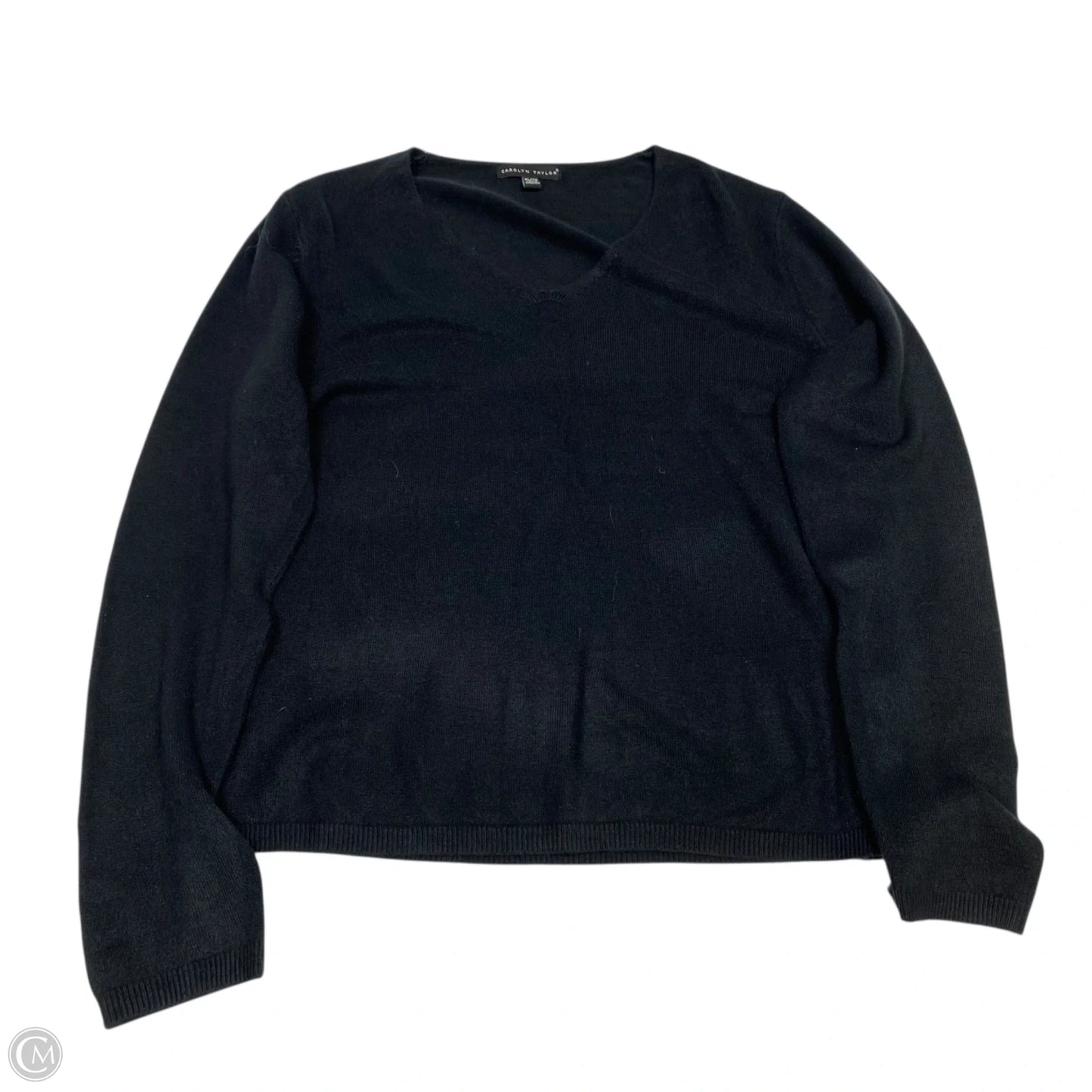 Sweater By Carolyn Taylor In Black, Size: Xl
