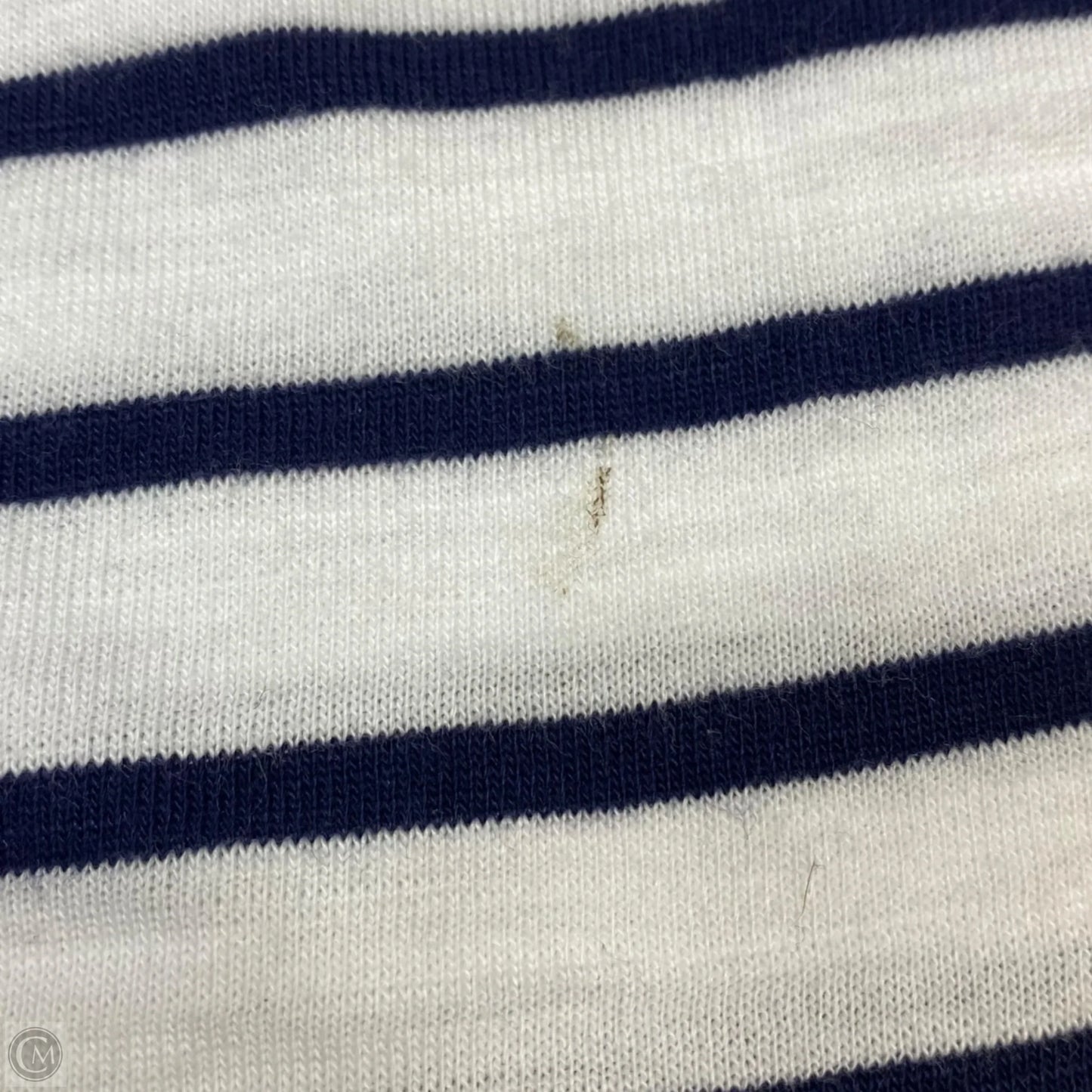 Top Long Sleeve By Old West In Blue & White, Size: L