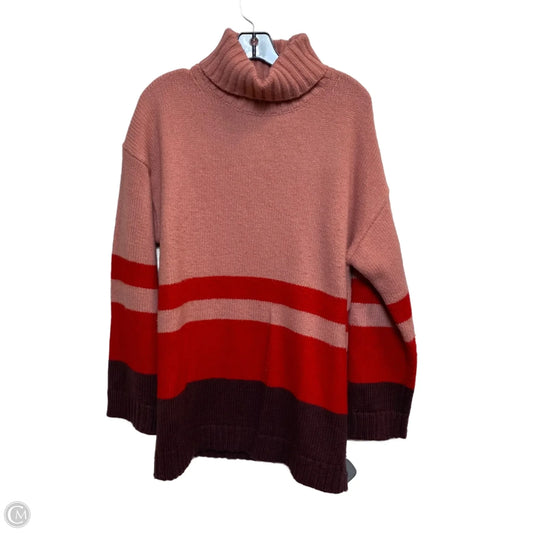 Sweater By Ann Taylor In Pink & Red, Size: Xl