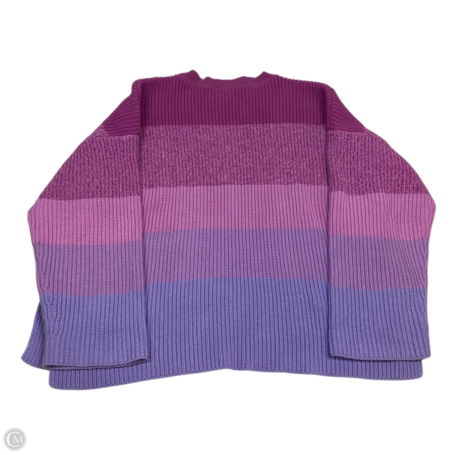 Sweater By Ann Taylor In Blue & Purple, Size: Xl