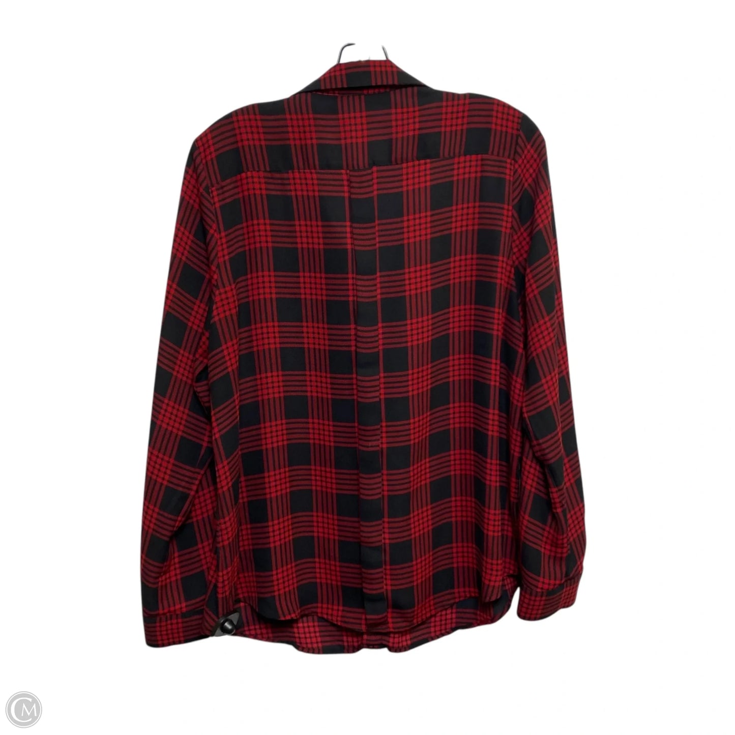 Top Long Sleeve By Limited In Black & Red, Size: L