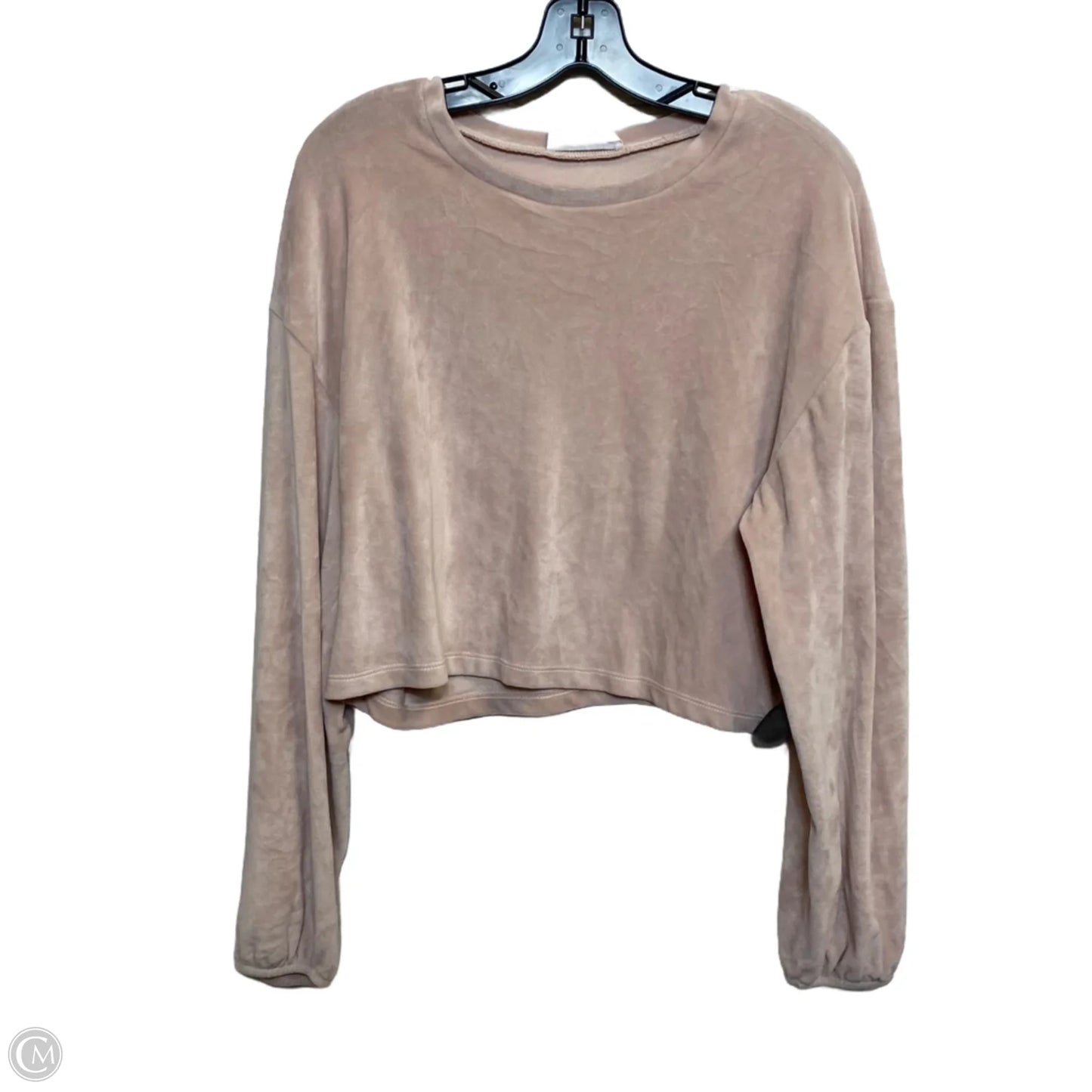 Top Long Sleeve By Double Zero In Pink, Size: L