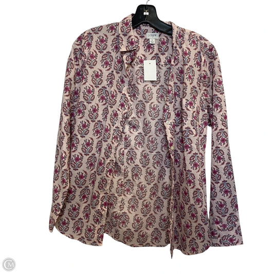 Top Long Sleeve By J. Crew In Pink, Size: S