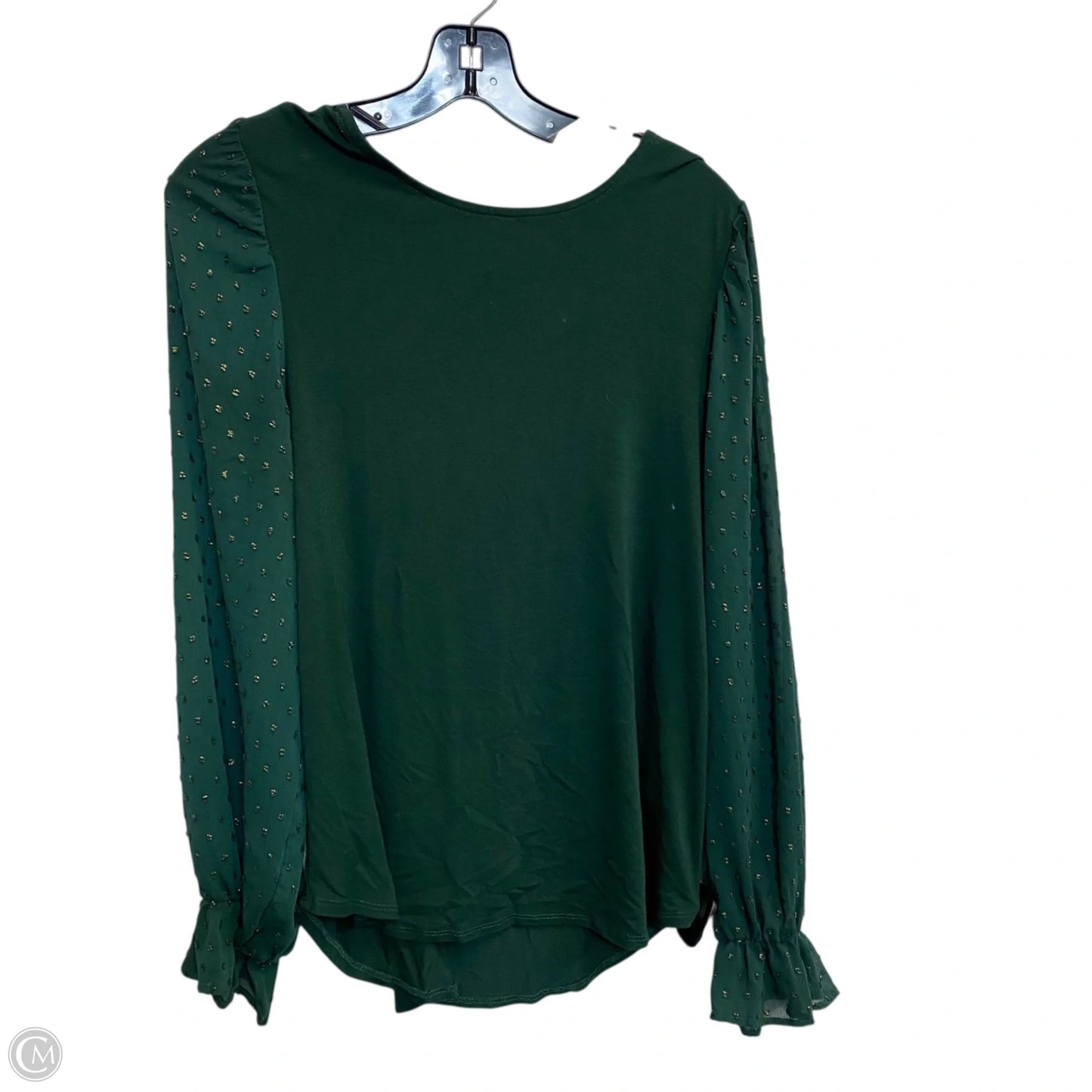 Top Long Sleeve By Cupio In Green, Size: L