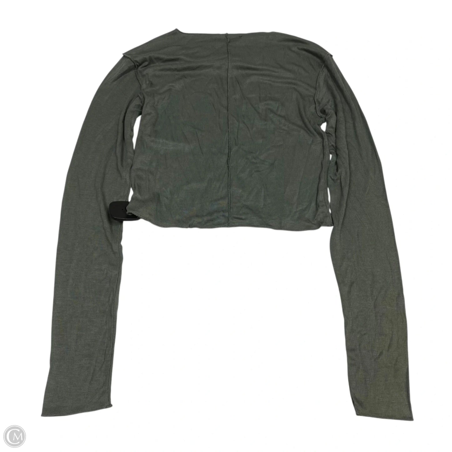 Top Long Sleeve By Zara In Green, Size: M