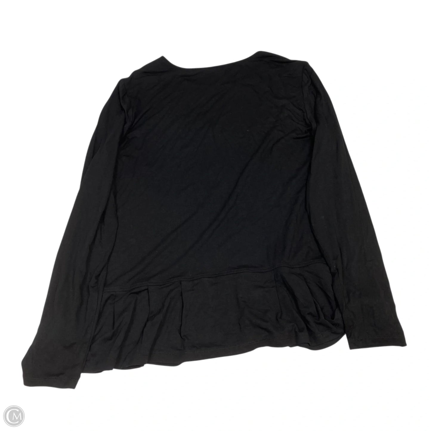 Top Long Sleeve Basic By Soft Surroundings In Black, Size: L
