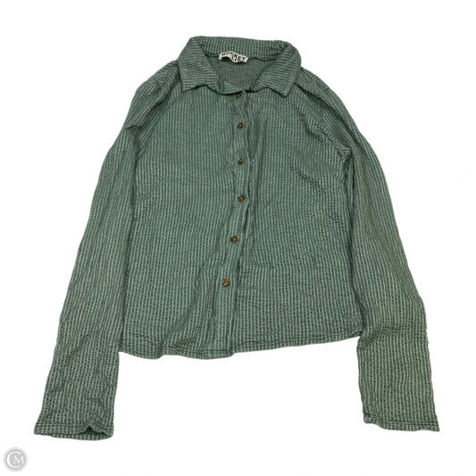 Top Long Sleeve By Bucketlist In Green, Size: L