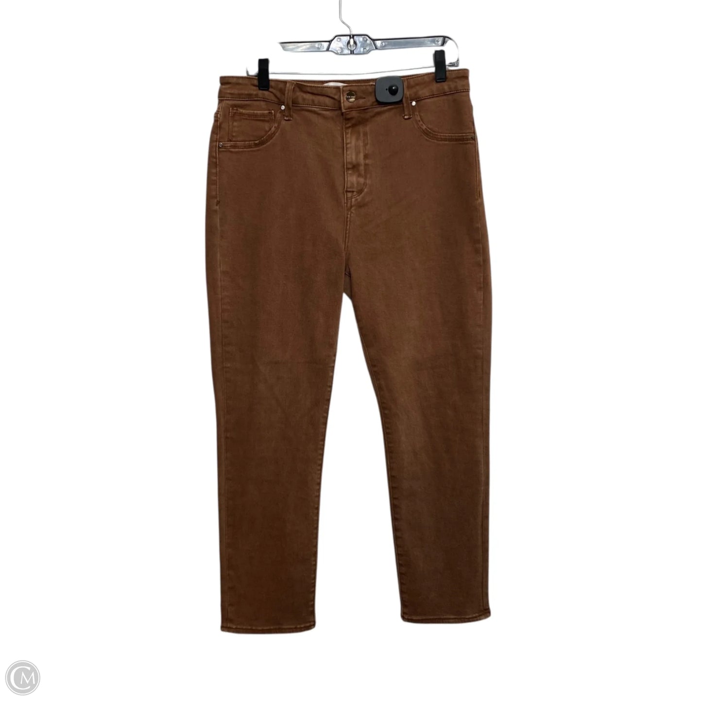 Jeans Skinny By Risen In Brown Denim, Size: 14