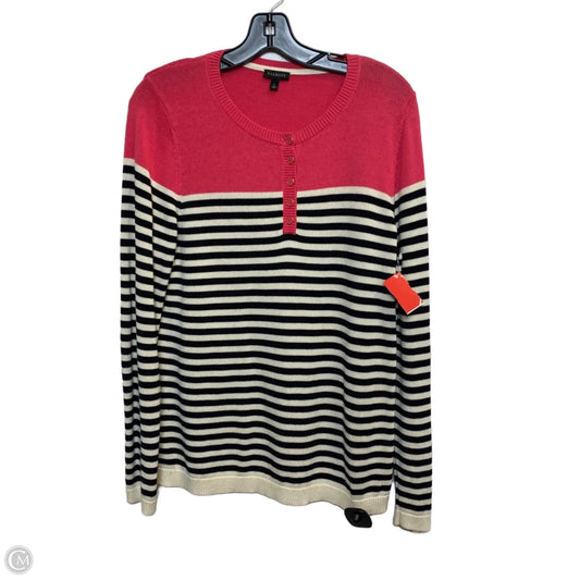 Top Long Sleeve By Talbots In Pink, Size: L