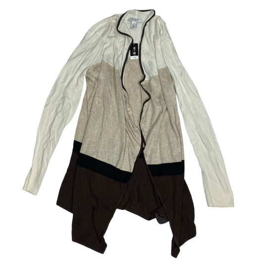 Cardigan By White House Black Market In Brown & Cream, Size: L