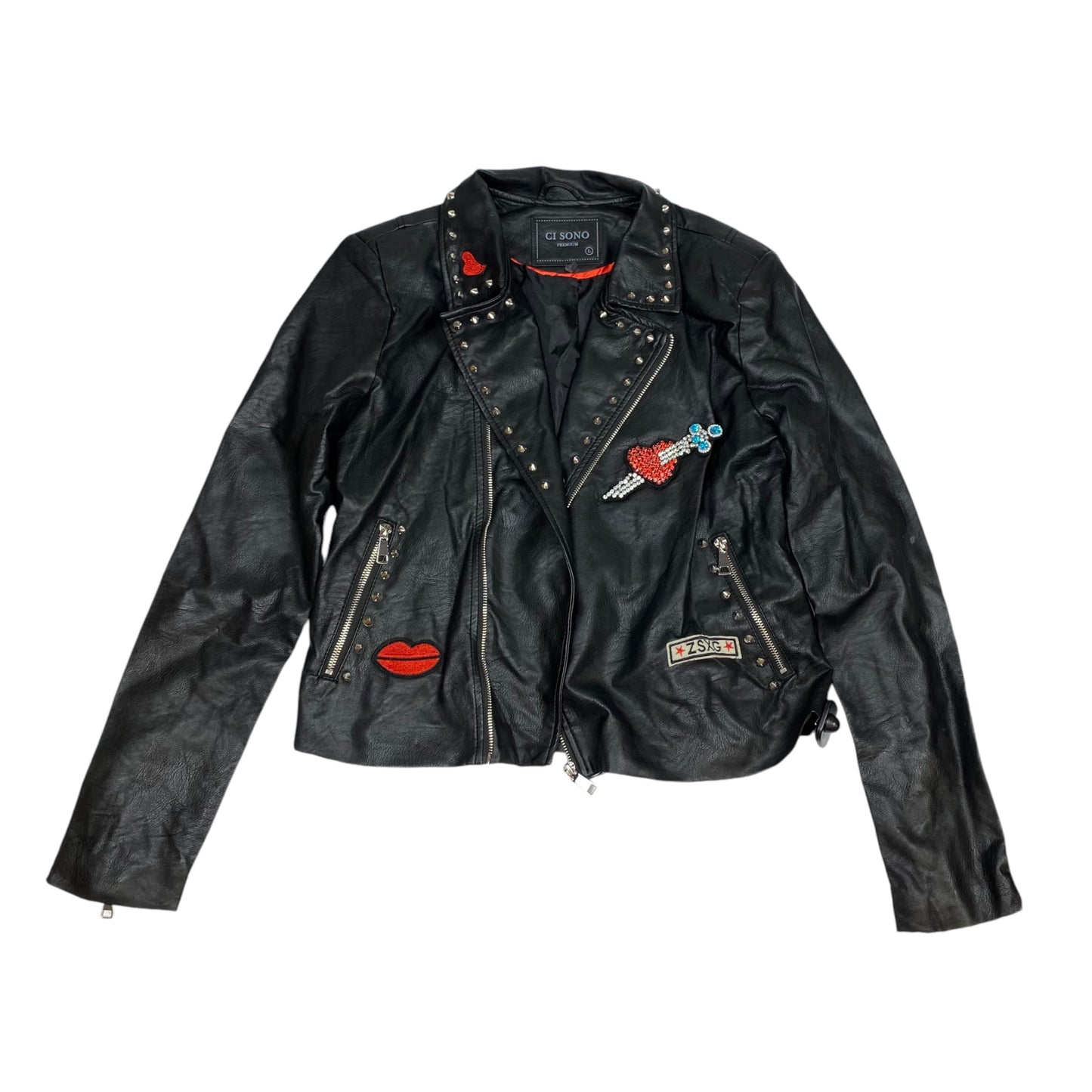 Jacket Moto By Ci Sono In Black, Size: L