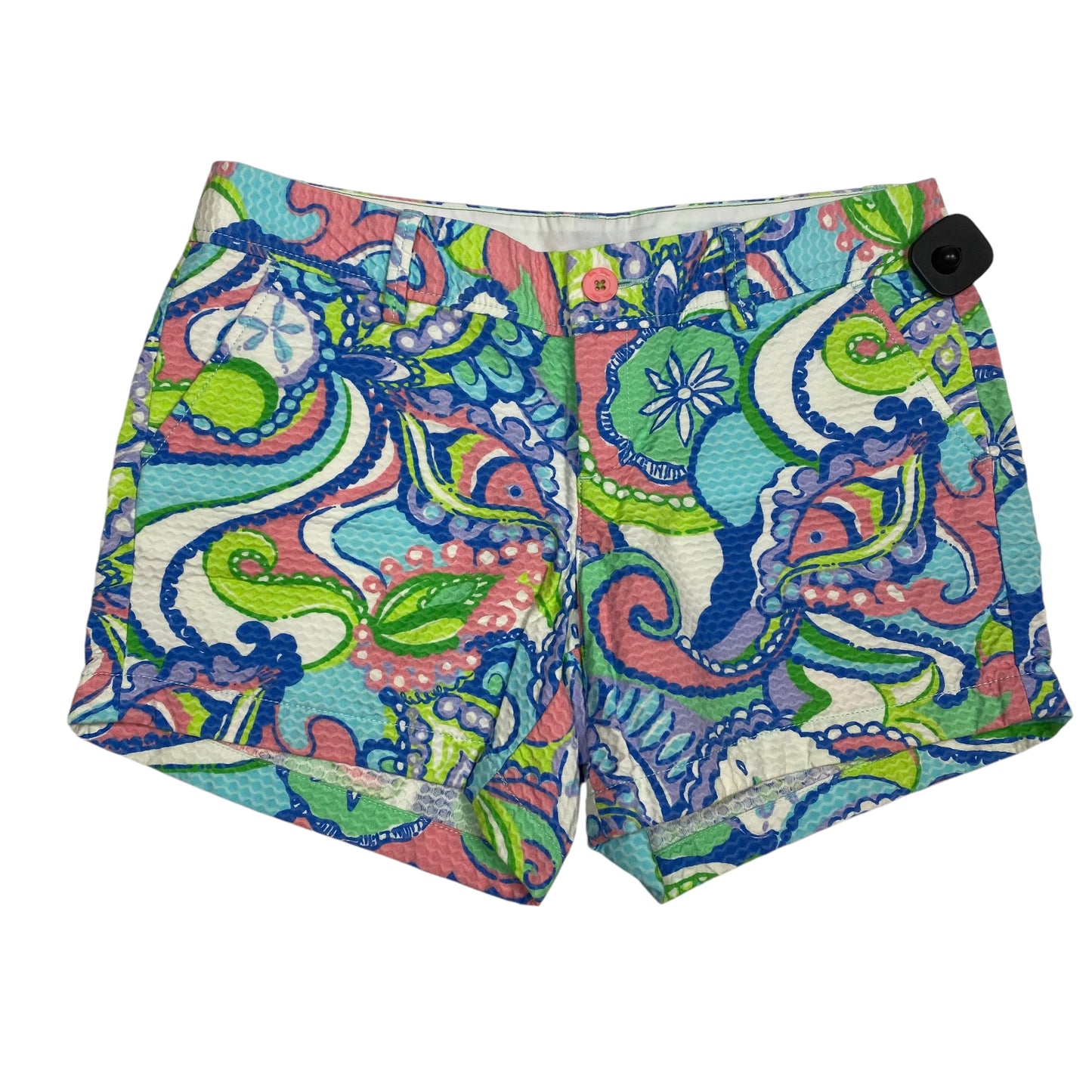 Shorts Designer By Lilly Pulitzer In Blue & Pink, Size: 10