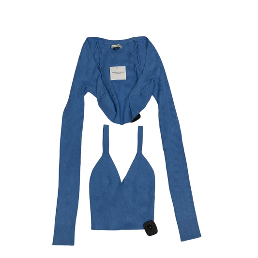 Top 2pc Long Sleeve By American Eagle In Blue, Size: S