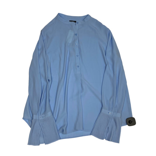 Blouse Long Sleeve By Ann Taylor In Blue, Size: M