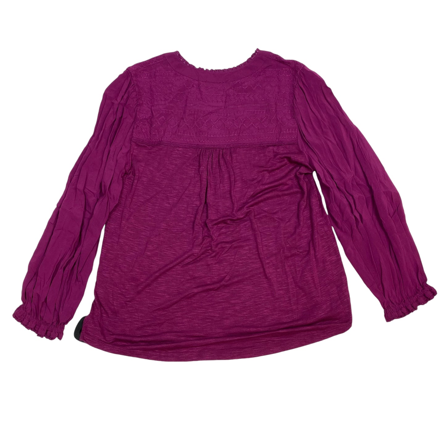 Top Long Sleeve By Democracy In Pink, Size: S