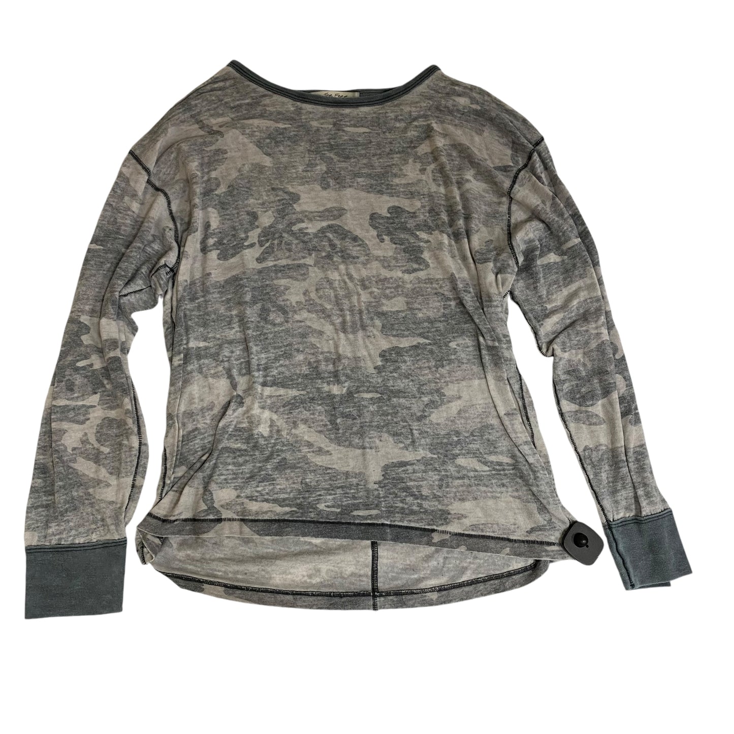 Top Long Sleeve By We The Free In Grey, Size: M