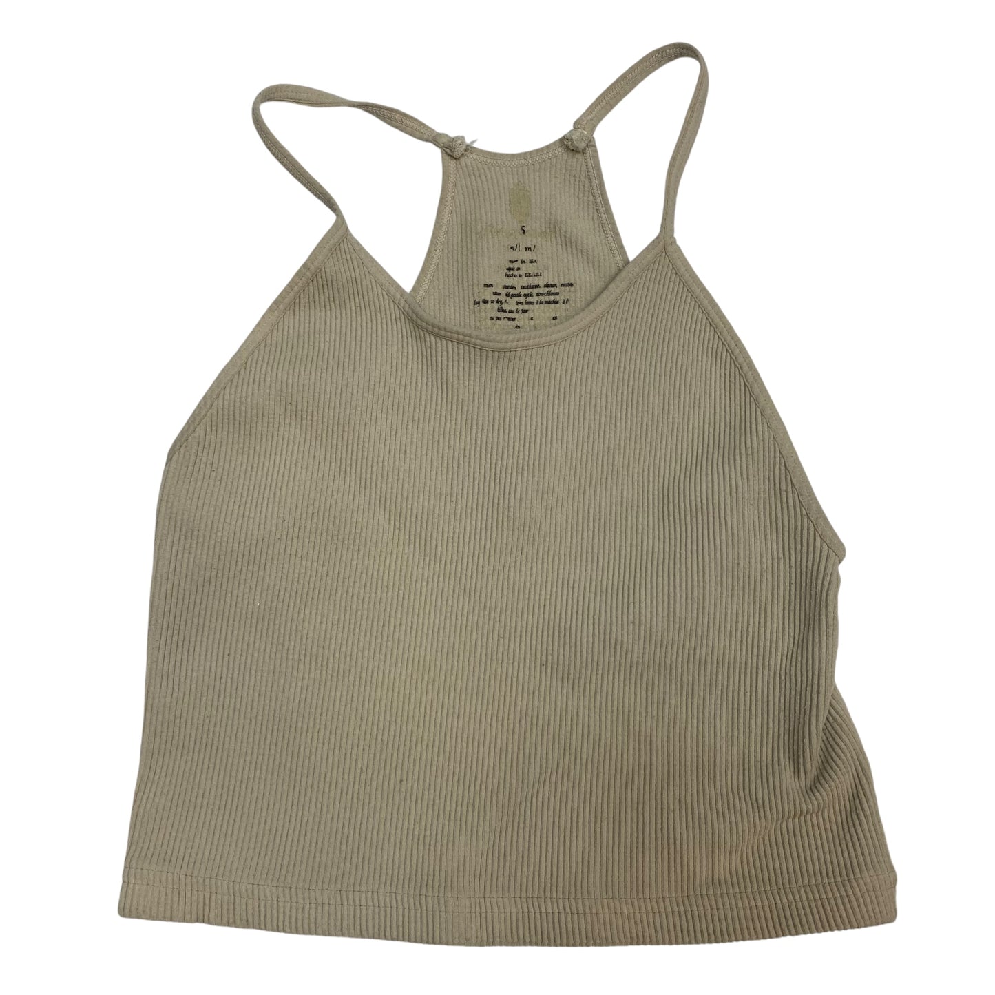 Athletic Tank Top By Free People In Cream, Size: M