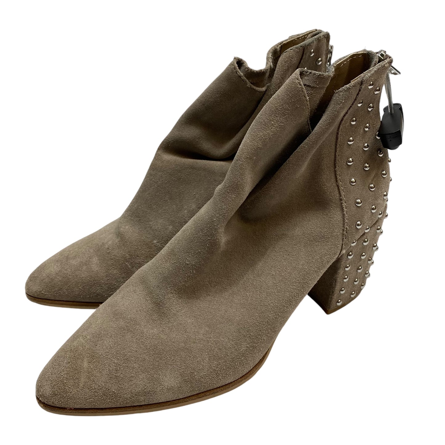 Boots Ankle Heels By Steve Madden In Taupe, Size: 8.5