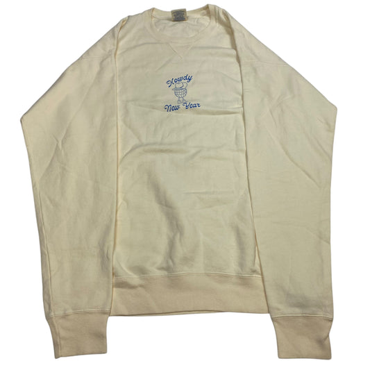 Sweatshirt Crewneck By Comfort Wash In Cream, Size: M