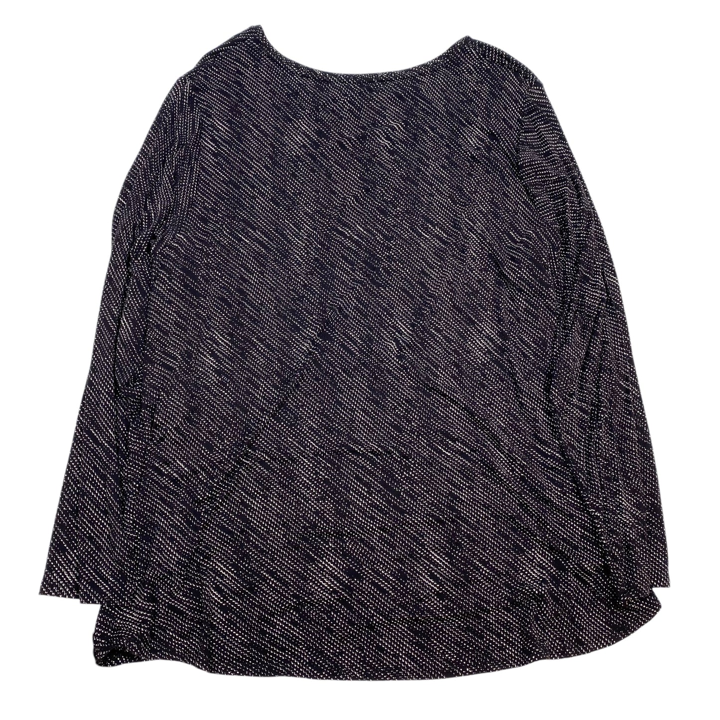 Top Long Sleeve Basic By Apt 9 In Black, Size: 3x