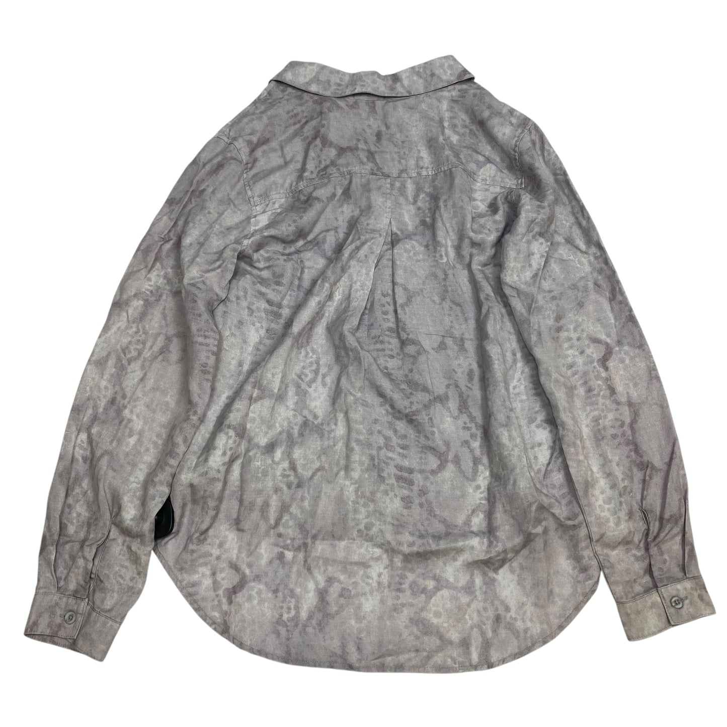 Top Long Sleeve By Cloth & Stone In Grey, Size: S