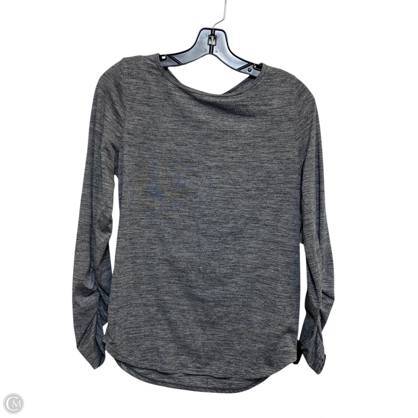 Athletic Top Long Sleeve Crewneck By Zella In Grey, Size: S