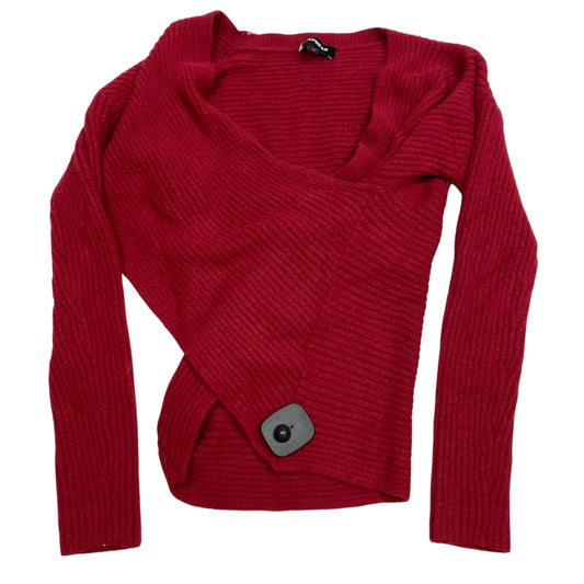 Sweater By Express In Red, Size: Xs