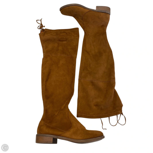 Boots Over-the-knee Flats By Zigi Soho In Brown, Size: 9
