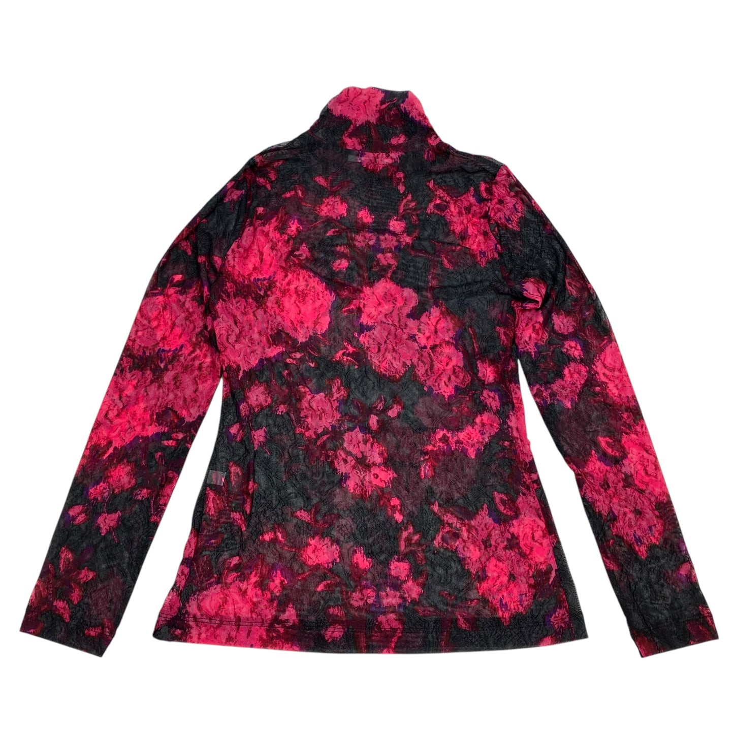 Top Long Sleeve By White House Black Market In Black & Pink, Size: S