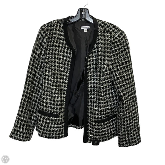 Blazer By Croft And Barrow In Black & White, Size: M