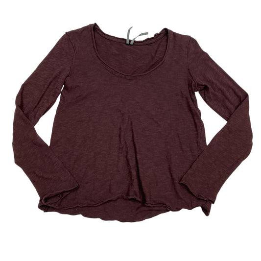 Top Long Sleeve By Anthropologie In Brown, Size: Xs