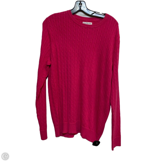 Sweater By Kim Rogers In Pink, Size: Xl