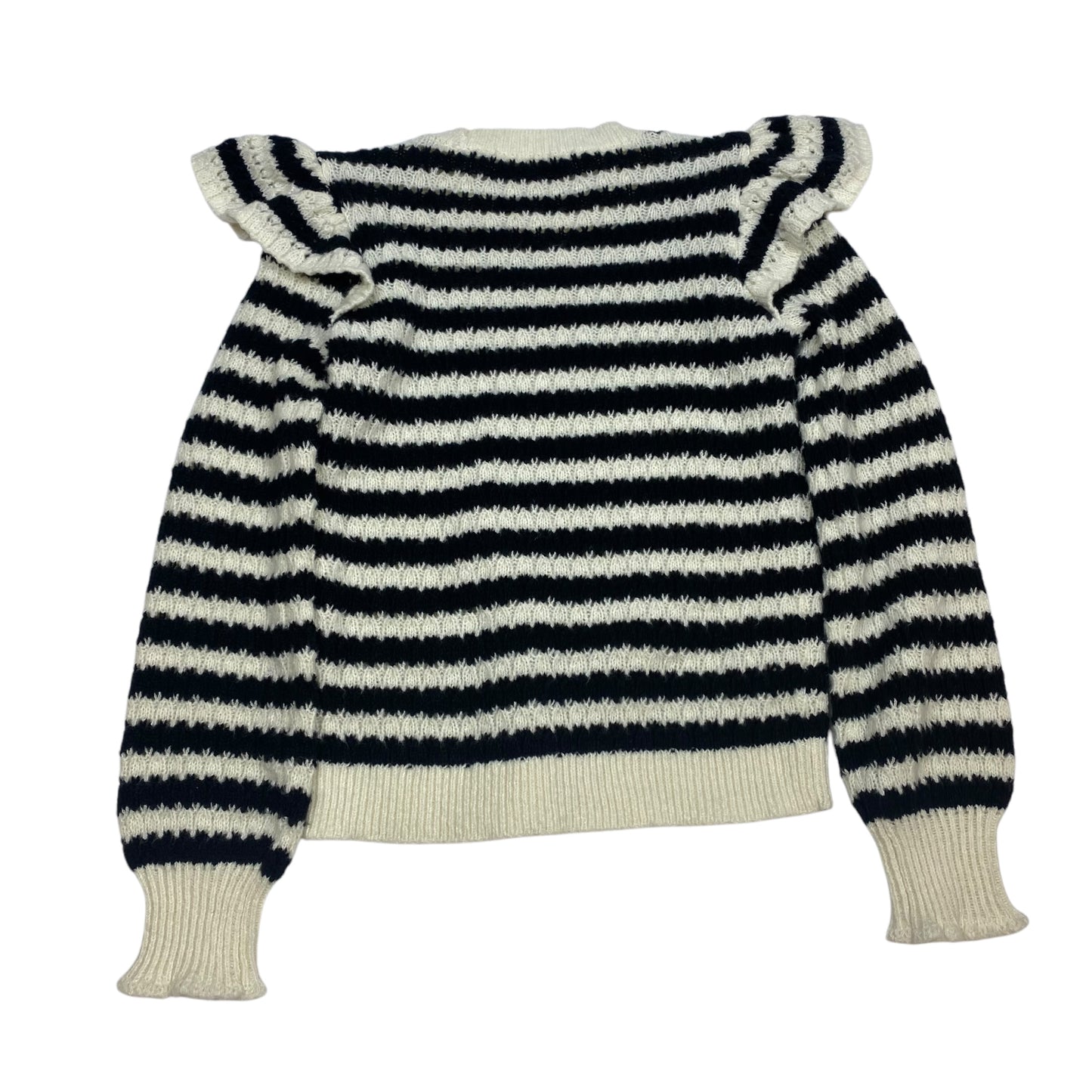 Sweater By Loft In Black & Cream, Size: S