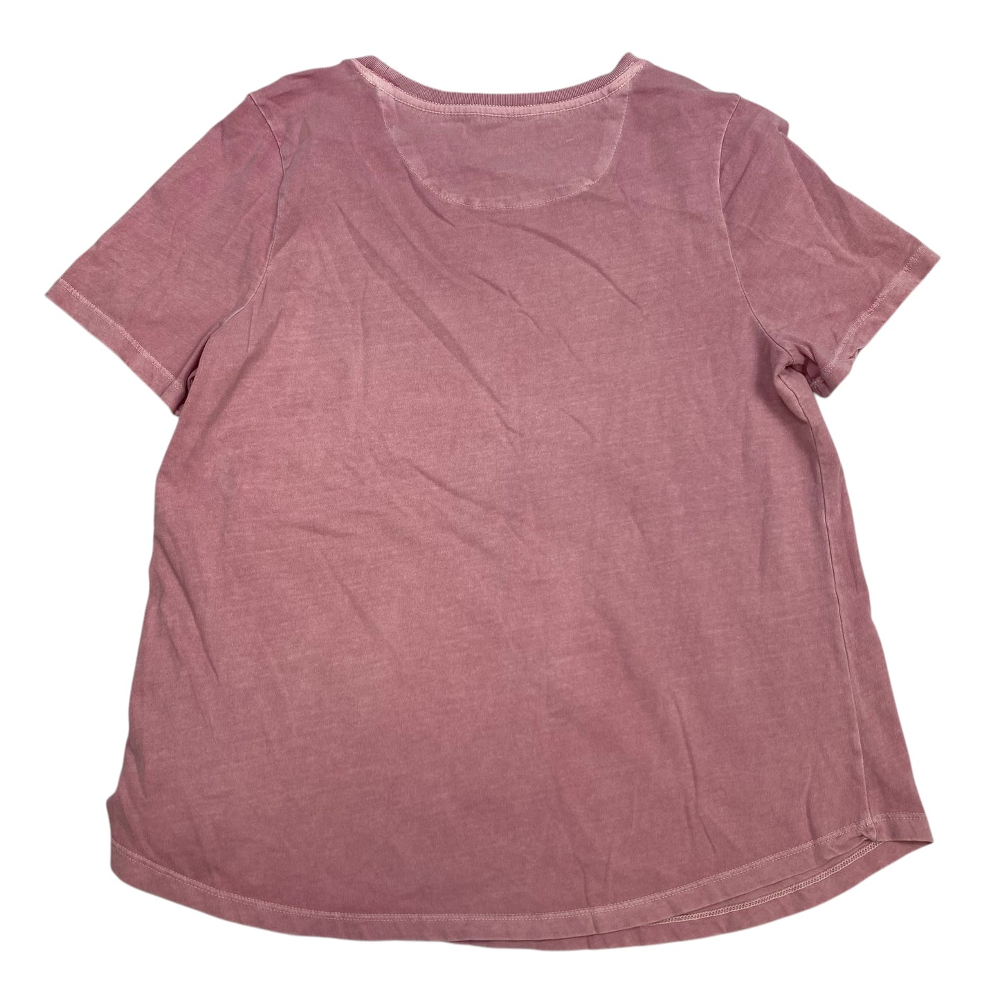 Top Short Sleeve By Anthropologie In Pink, Size: M