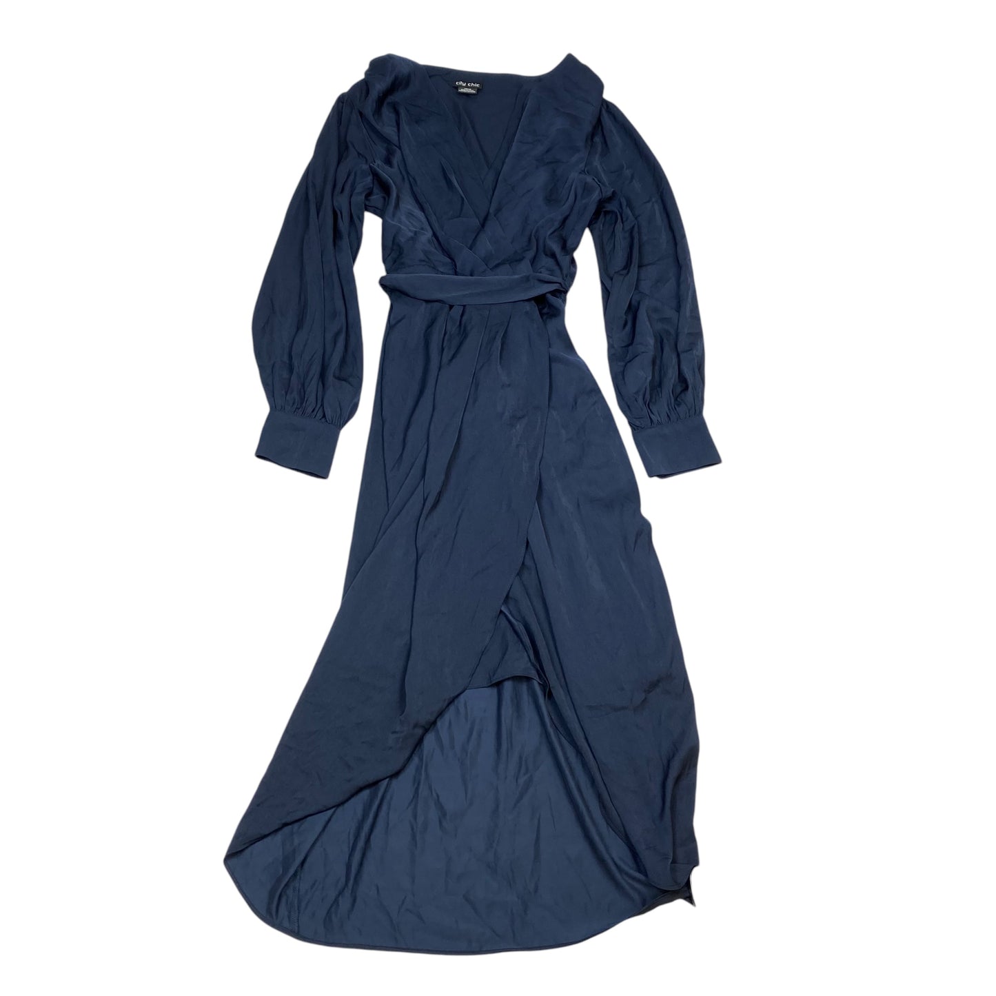 Dress Party Midi By City Chic In Navy, Size: L