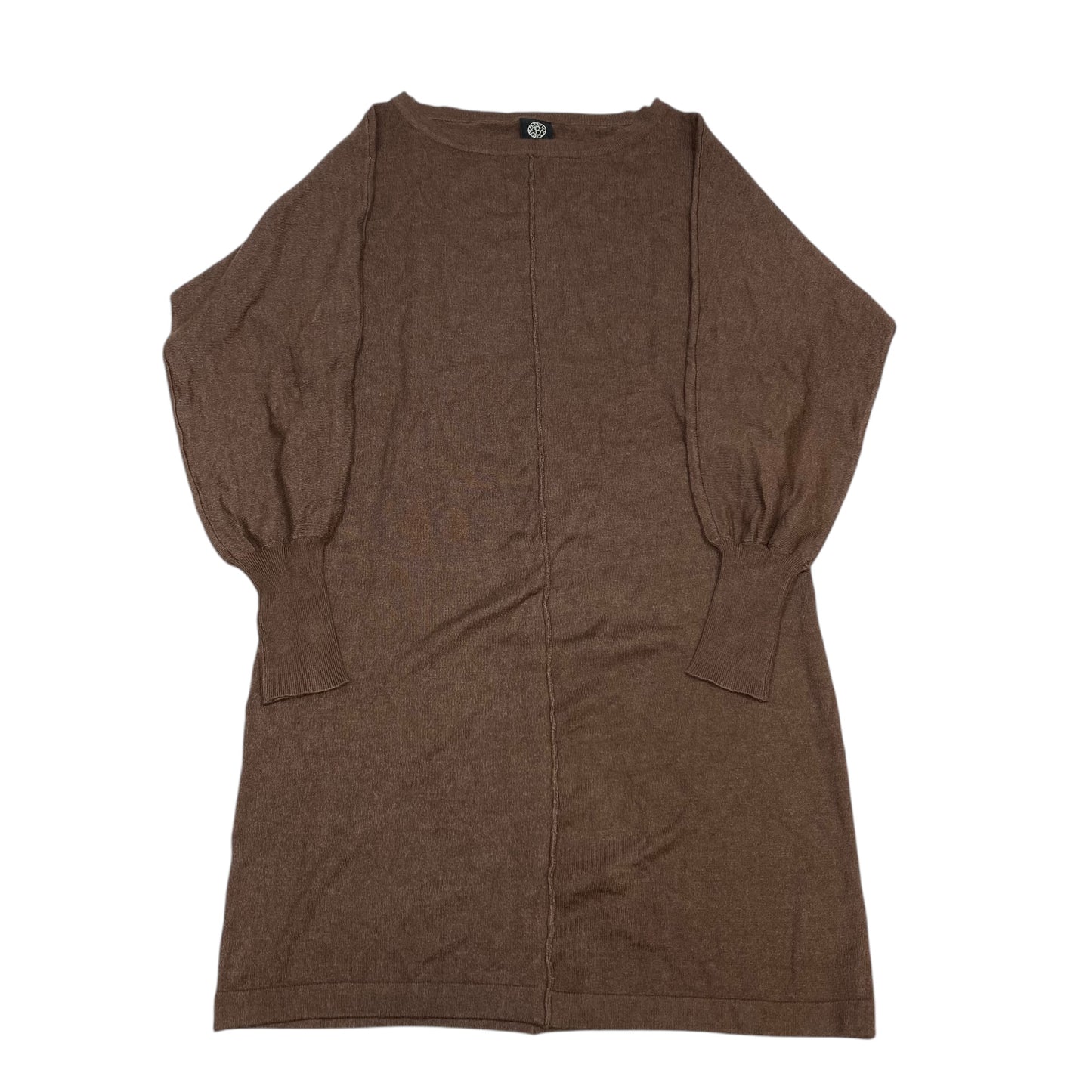 Dress Sweater By Bobeau In Brown, Size: M