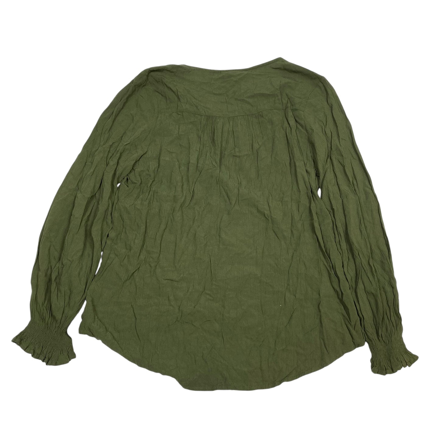 Top Long Sleeve By Knox Rose In Green, Size: Xs