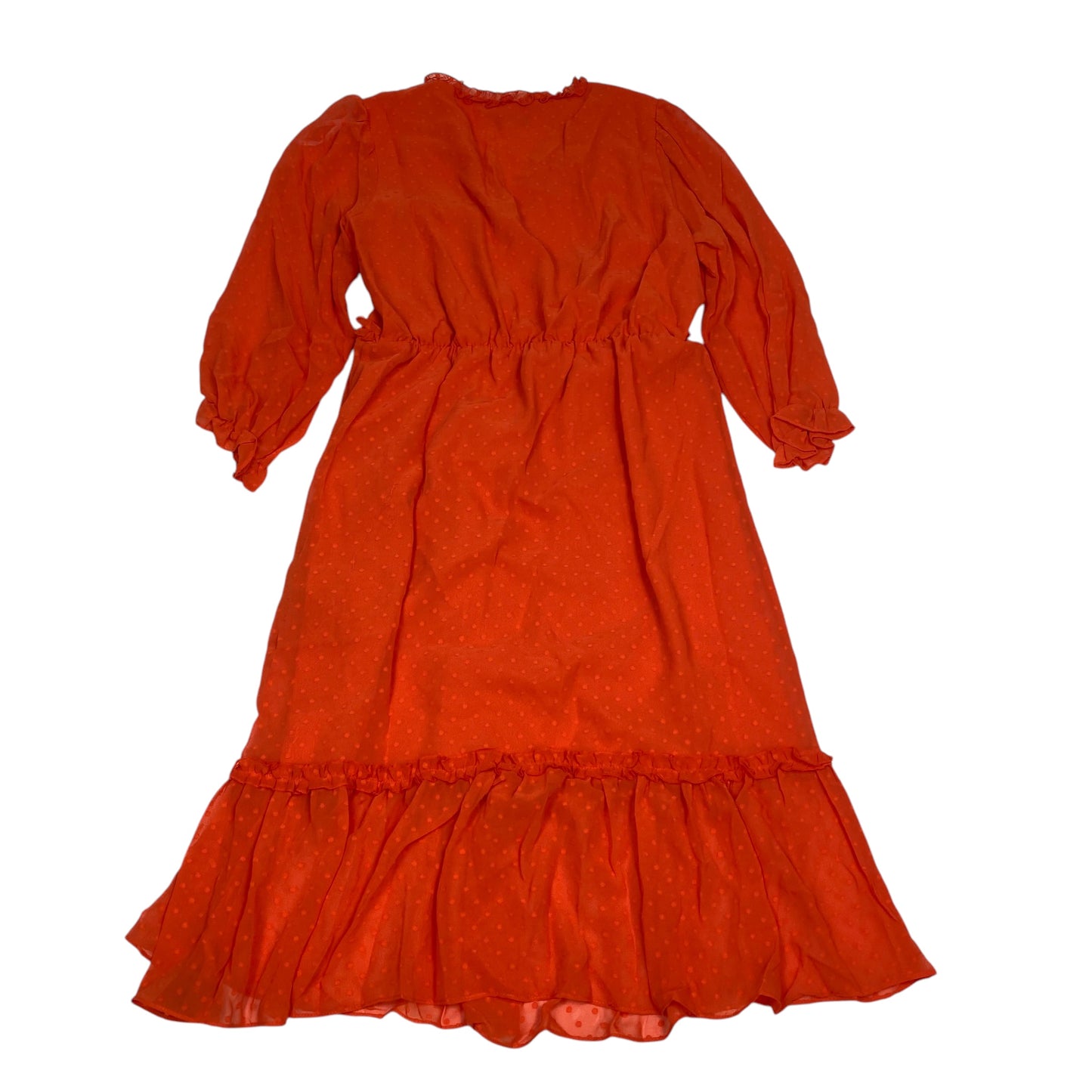 Dress Casual Midi By Nanette By Nanette Lepore In Orange, Size: M