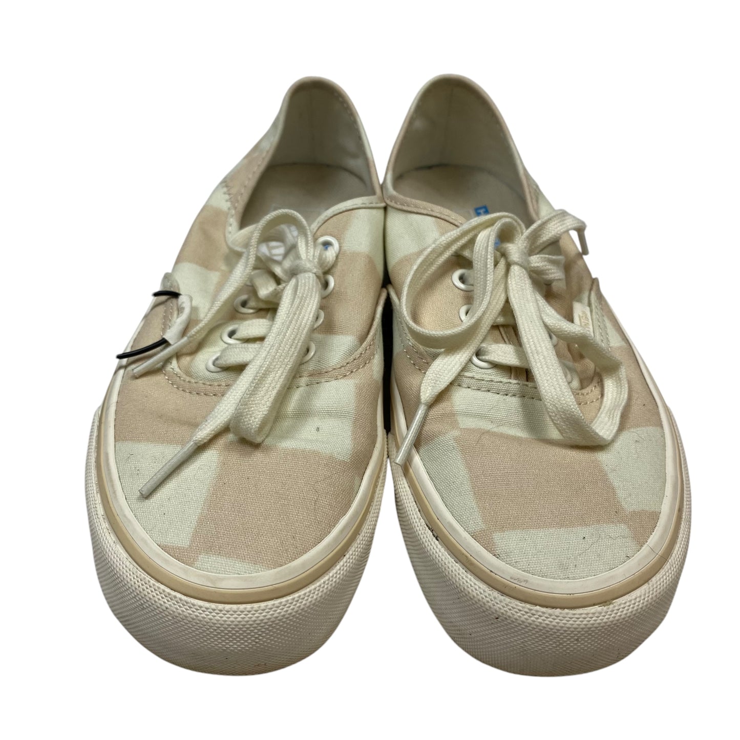 Shoes Sneakers By Vans In Cream & Pink, Size: 6