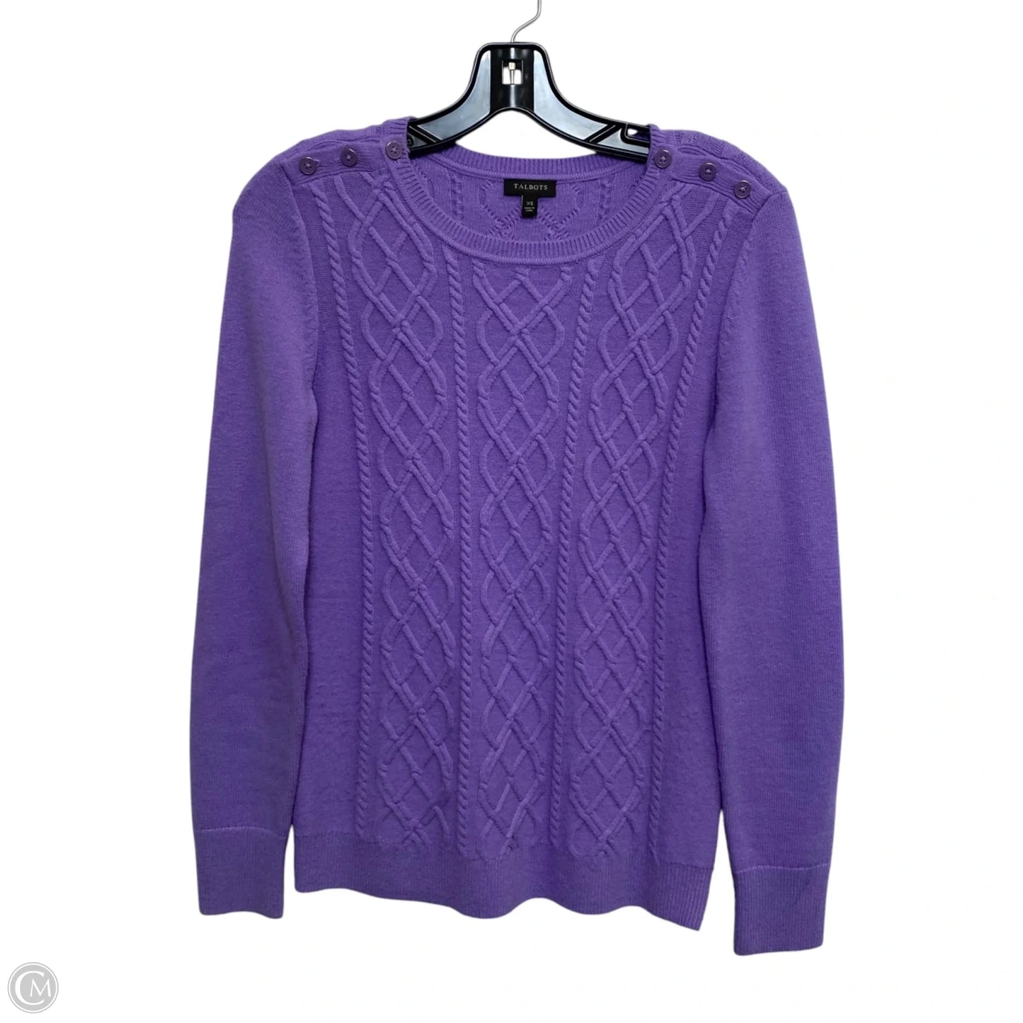 Sweater By Talbots In Purple, Size: Xs