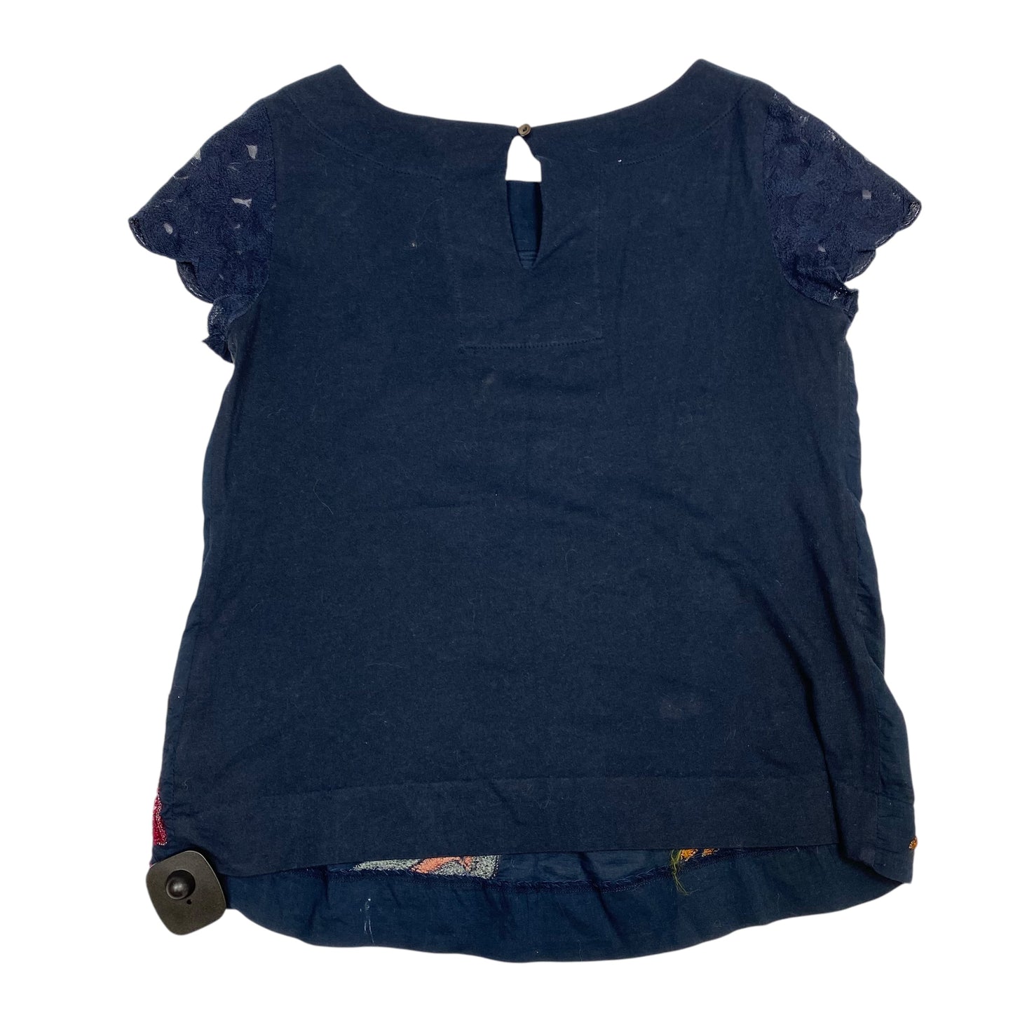 Top Short Sleeve By Deletta In Navy, Size: Xs