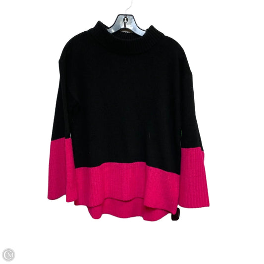 Sweater By Anna Lane In Black & Pink, Size: S